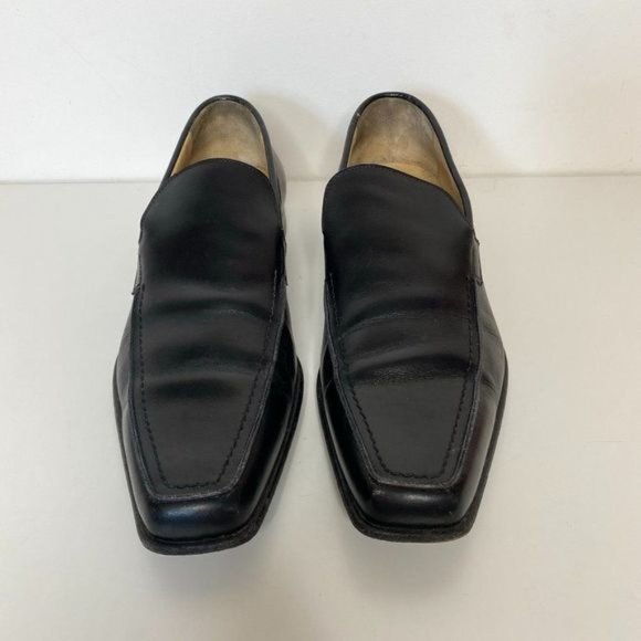 Cesare Paciotti Leather Square Toe Slip On Loafers main image 7
